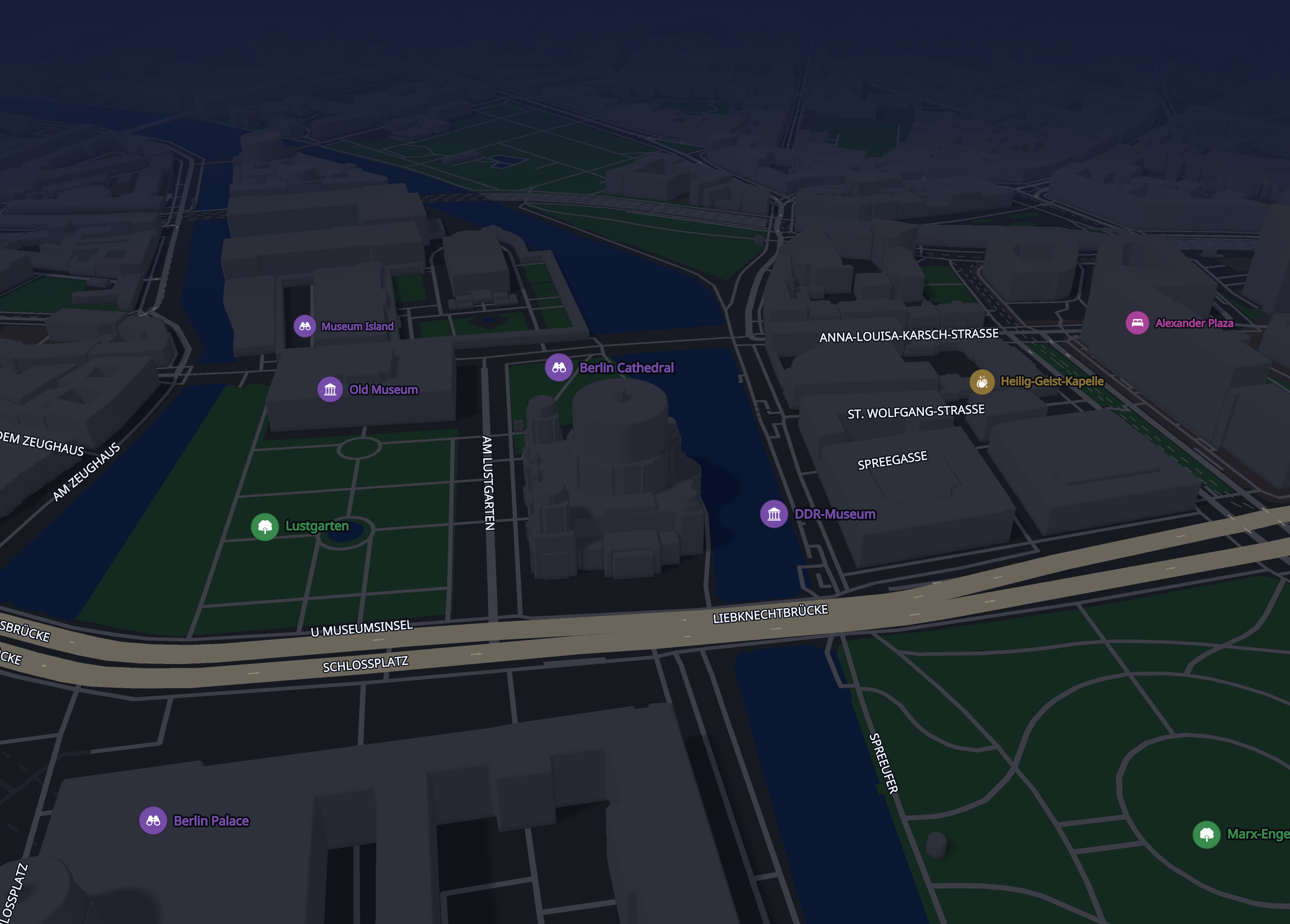 Berlin Mitte in the dark palette