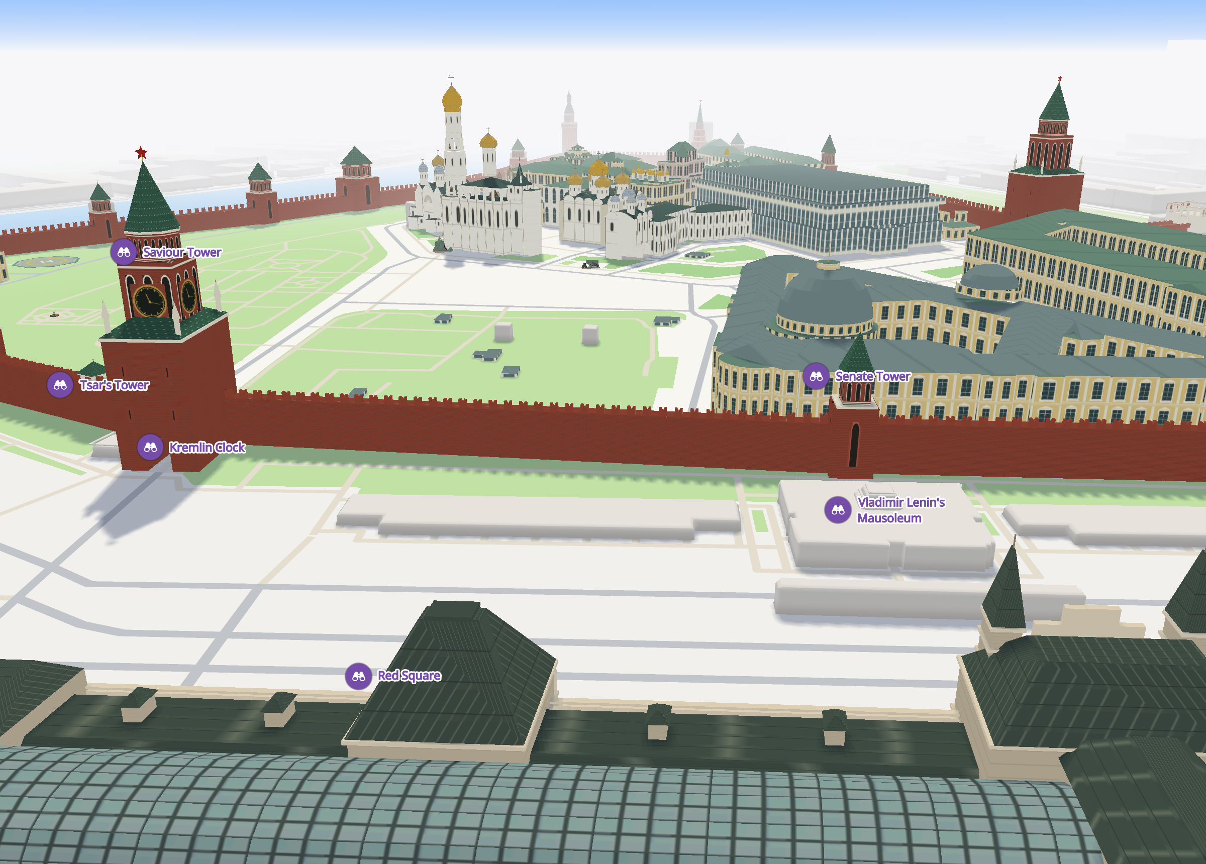 The Kremlin wall and the Saviour Tower from the model archive