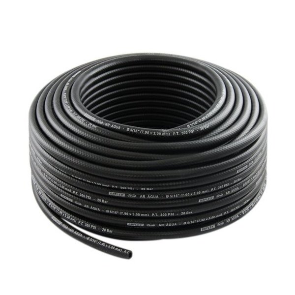 MANGUEIRA DE AR PRETA 1/4 - LIBRAS 300 PSI
