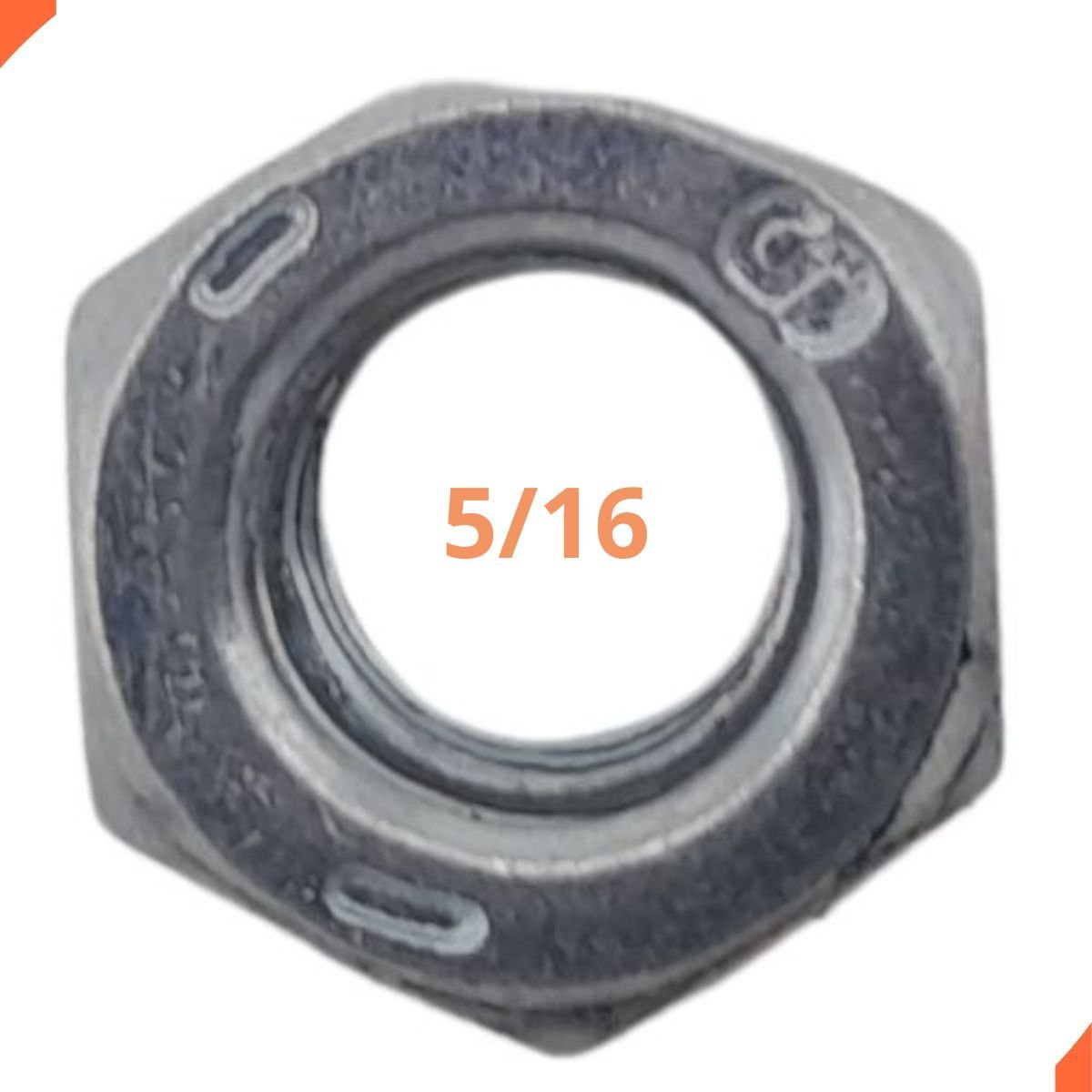PORCA SEXTAVADA    5/16" (CH13) ZINC