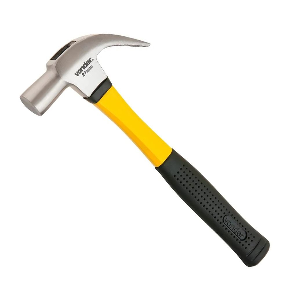 MARTELO UNHA 25MM CABO FIBRA VONDER