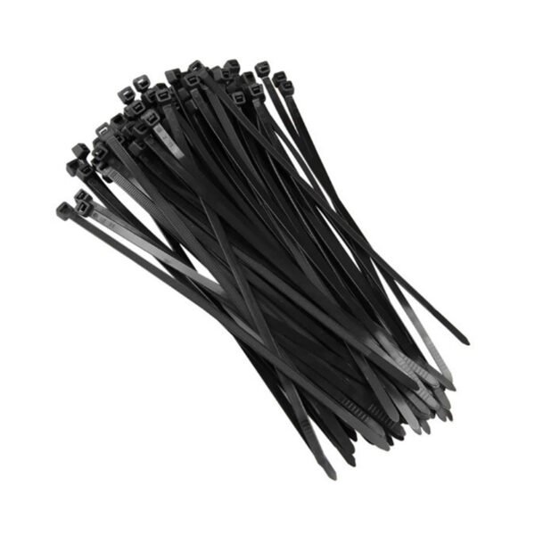 ABRACADEIRA NYLON PT - 7.6 X 400MM 100PC