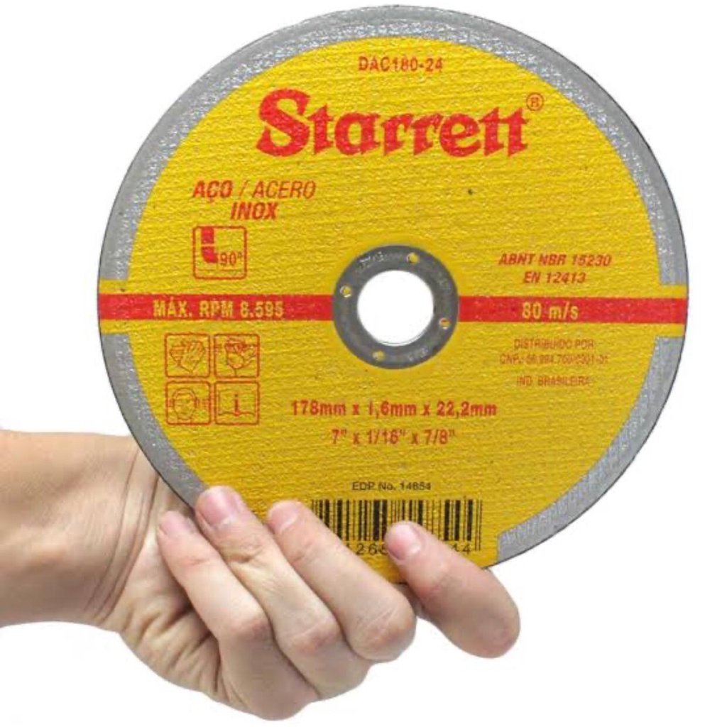 DISCO CORTE 7" X 3,0 X 7/8" STARRET