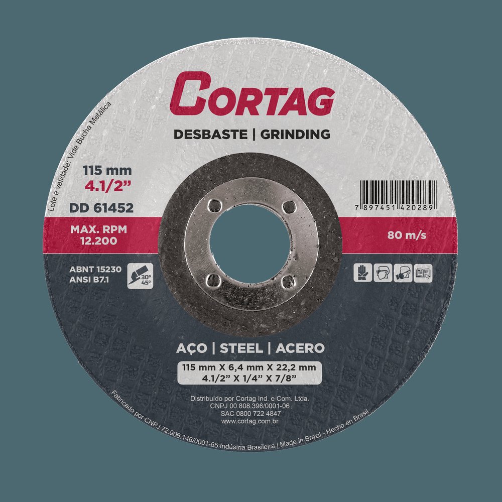 DISCO DESBASTE 7" X 7/8" CORTAG