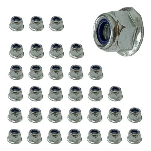 PORCA SEXT. ZINC M12 (CH 19) C/INSERTO NYLON