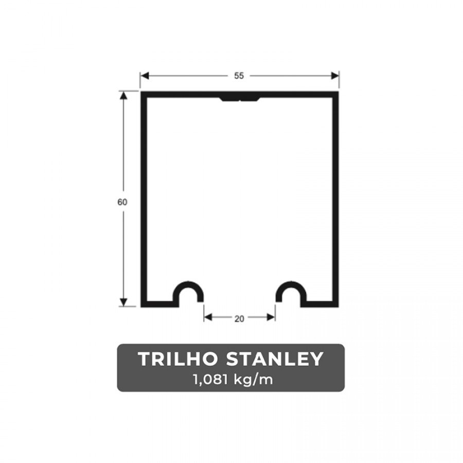 TRILHO STANLEY GAL 1.1/2" CH16 (1.50MM) 3M