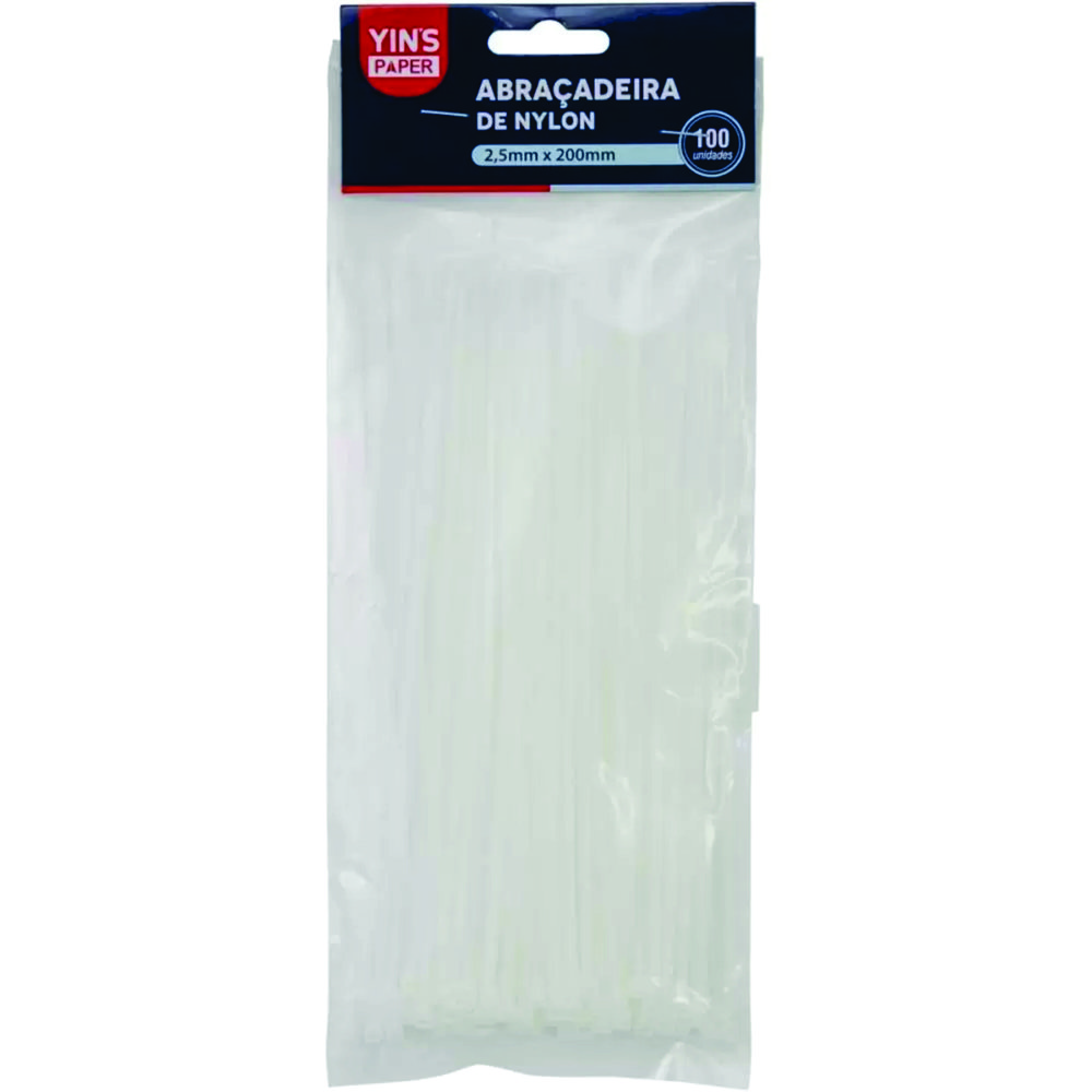 ABRACADEIRA NYLON VD - 2.5 X 200MM 20PC BF