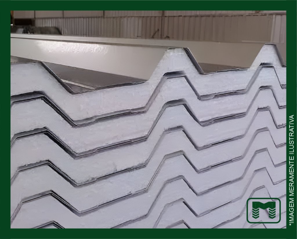 TELHA GALV. SANDUICHE 0,43X1200 ASTM A792 AZ150