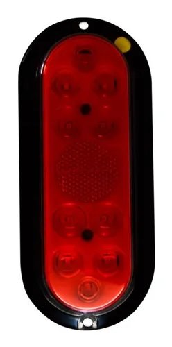 SINALEIRA LED 4 FUNÇÕES TRIANGULAR VERMELHA