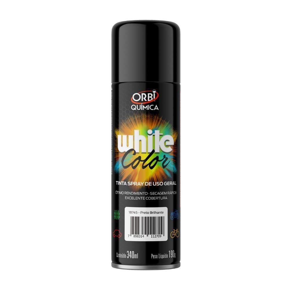 ORBISPRAY TINTA ALTA TEMPERATURA PRETO 340ML/220G