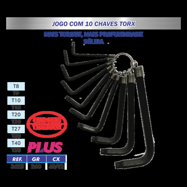 JG 8 CHAVES TORX T9-40 CRV 10/1 LOTUS