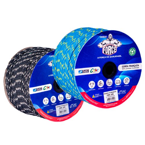 CORDA CARRETEL TRIP TRANCADA COLORIDA 06MM- 03 KG APX. 150M
