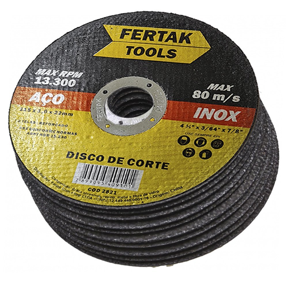 DISCO DIAM. 115 MM P/ CORTE DE METAL