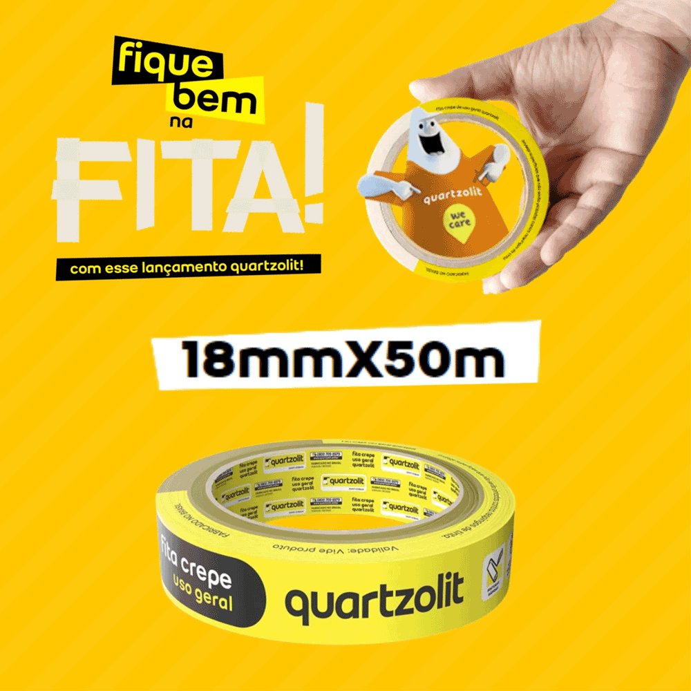 FITA CREPE USO GERAL 24MMX50M QUARTZOLIT