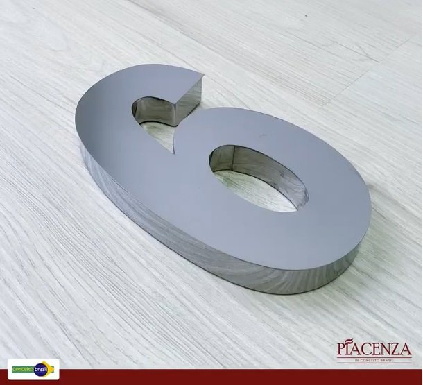NUMERO RESIDENCIAL INOX (NO 5) - CART