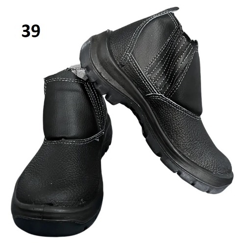 BOTA ELAST. BICO PLAST. COURO PT 39
