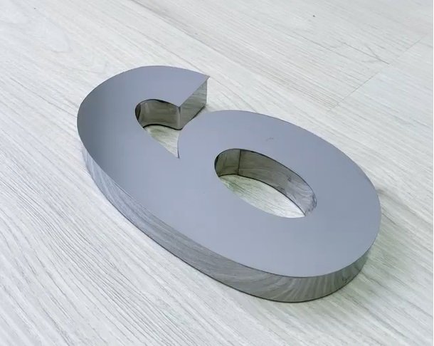 NUMERO RESIDENCIAL INOX (NO 6) - CART