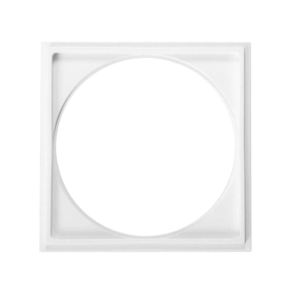 PORTA-GRELHA QUADRADO BRANCO 15CM