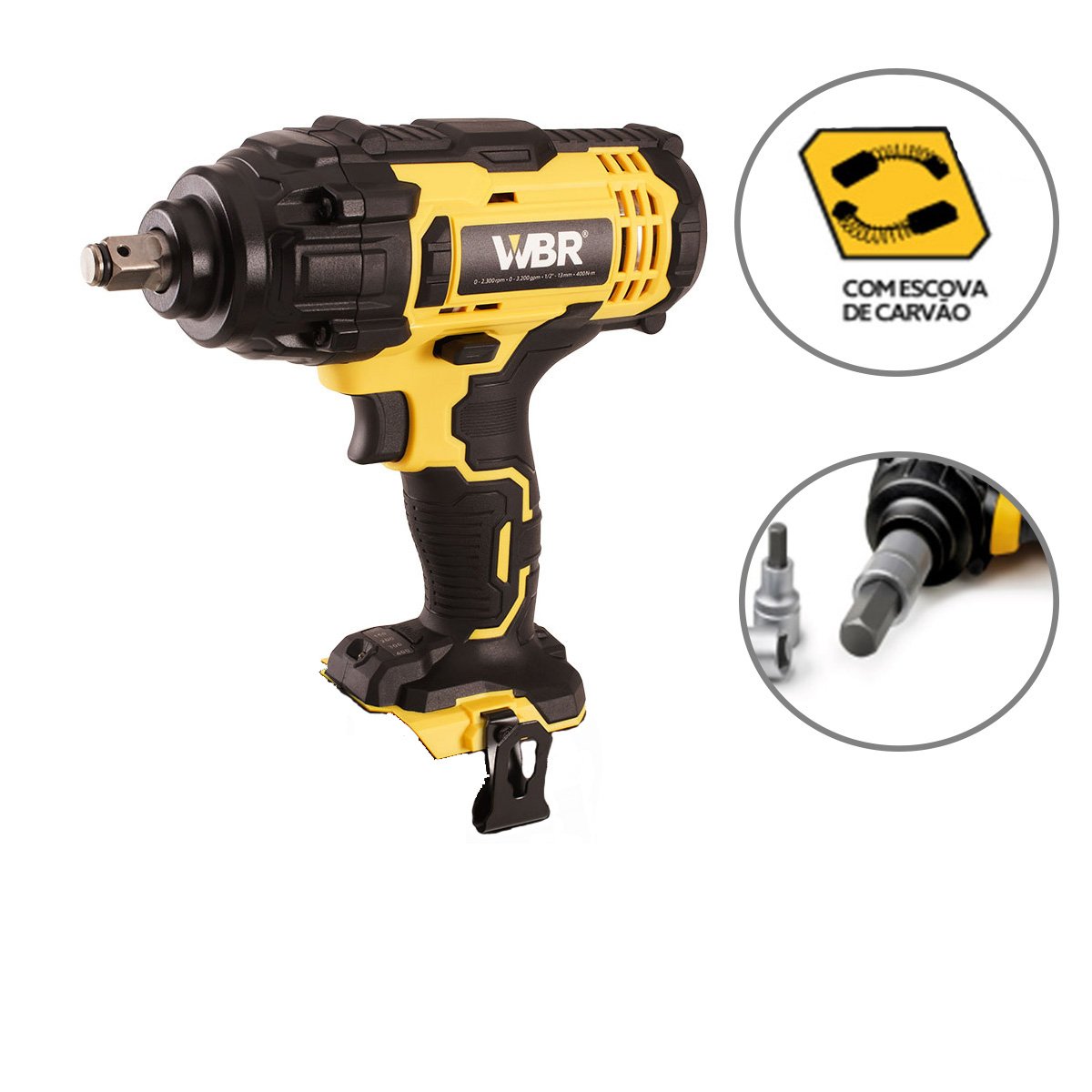 CHAVE IMPACTO 1/2" 13MM 250NM - WBR CORDLESS