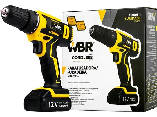 PARAF/FURADEIRA 1/2" 13MM 35NM - WBR CORDLESS