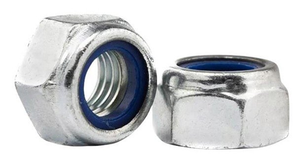 PORCA SEXT. ZINC. MA 12MM C/INSERTO NYLON