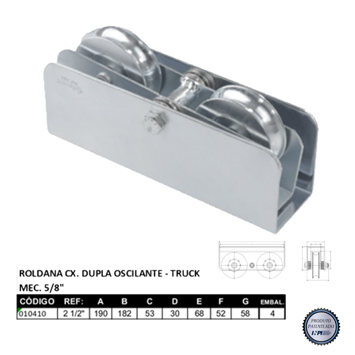 ROLDANA TRUCK 2.1/2" SR