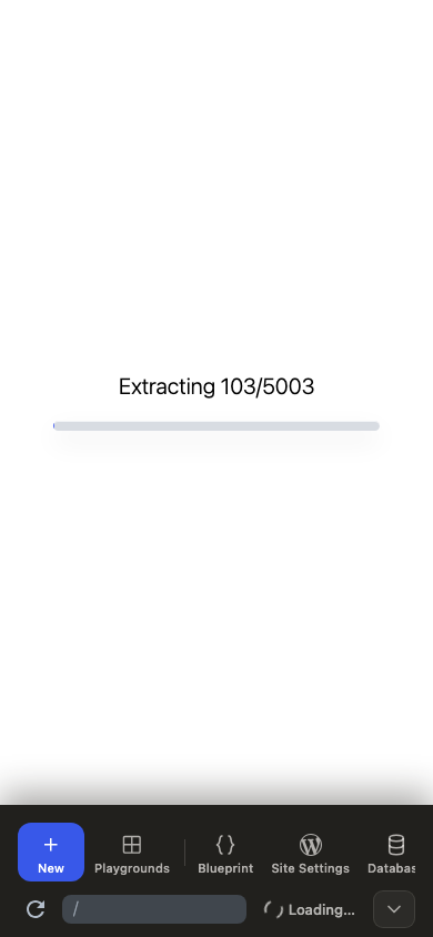 ZIP extraction file count and determinate progress bar on mobile