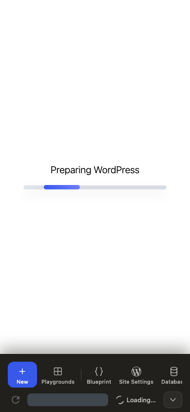 Indeterminate ZIP import loader on mobile