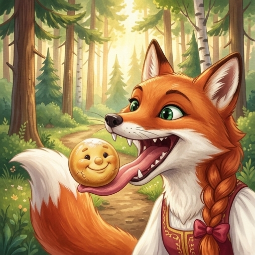 Scene 6 Fox Eats Kolobok
