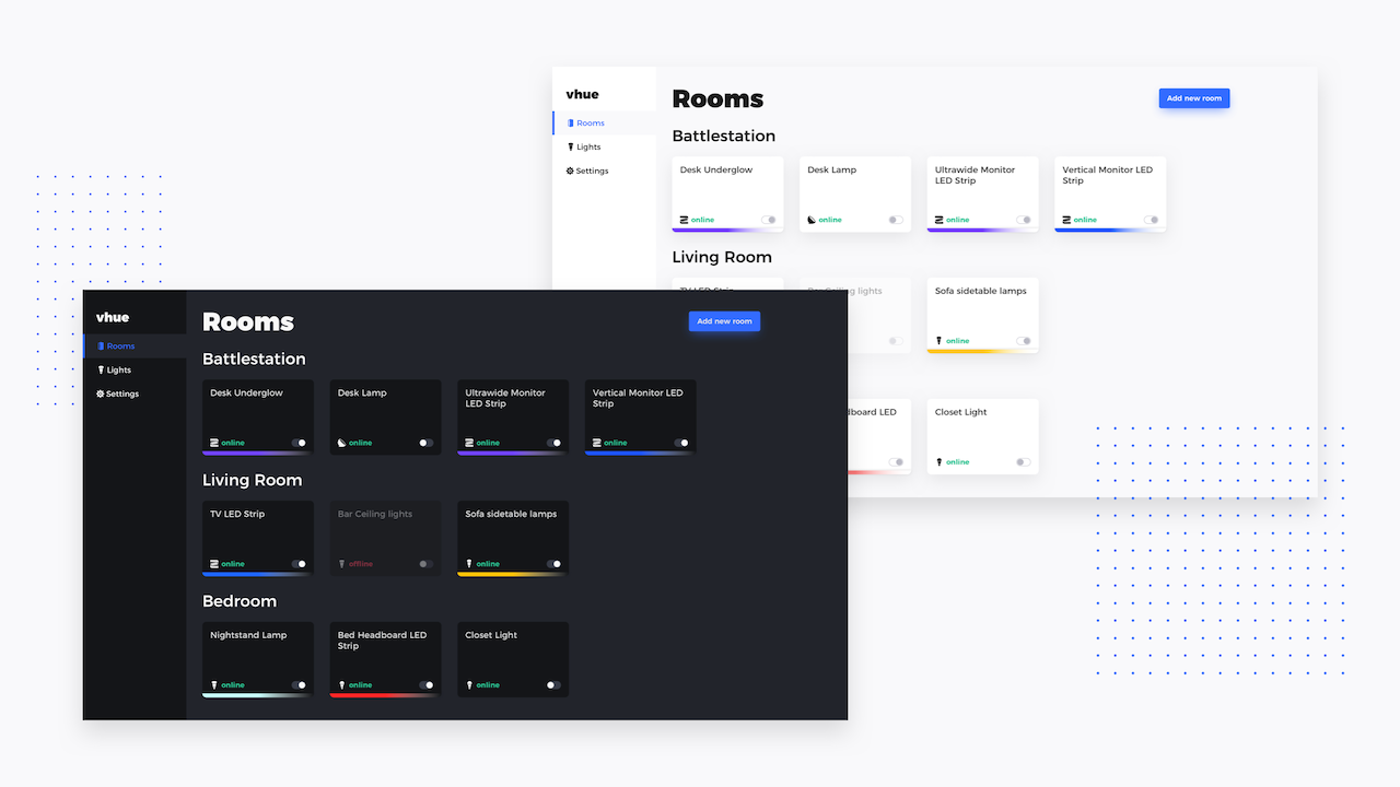 vhue dashboard