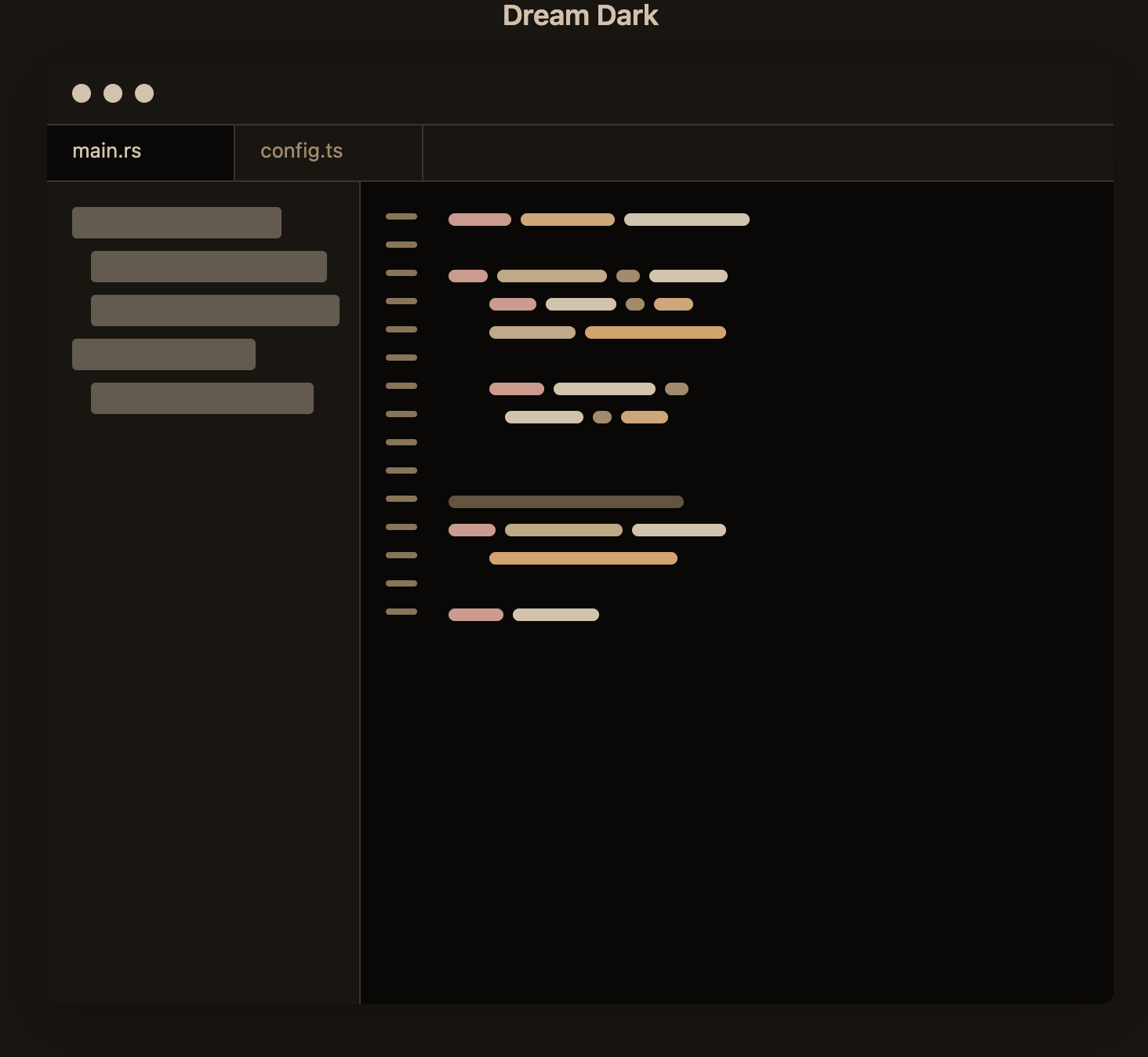 Dream Dark Theme Preview