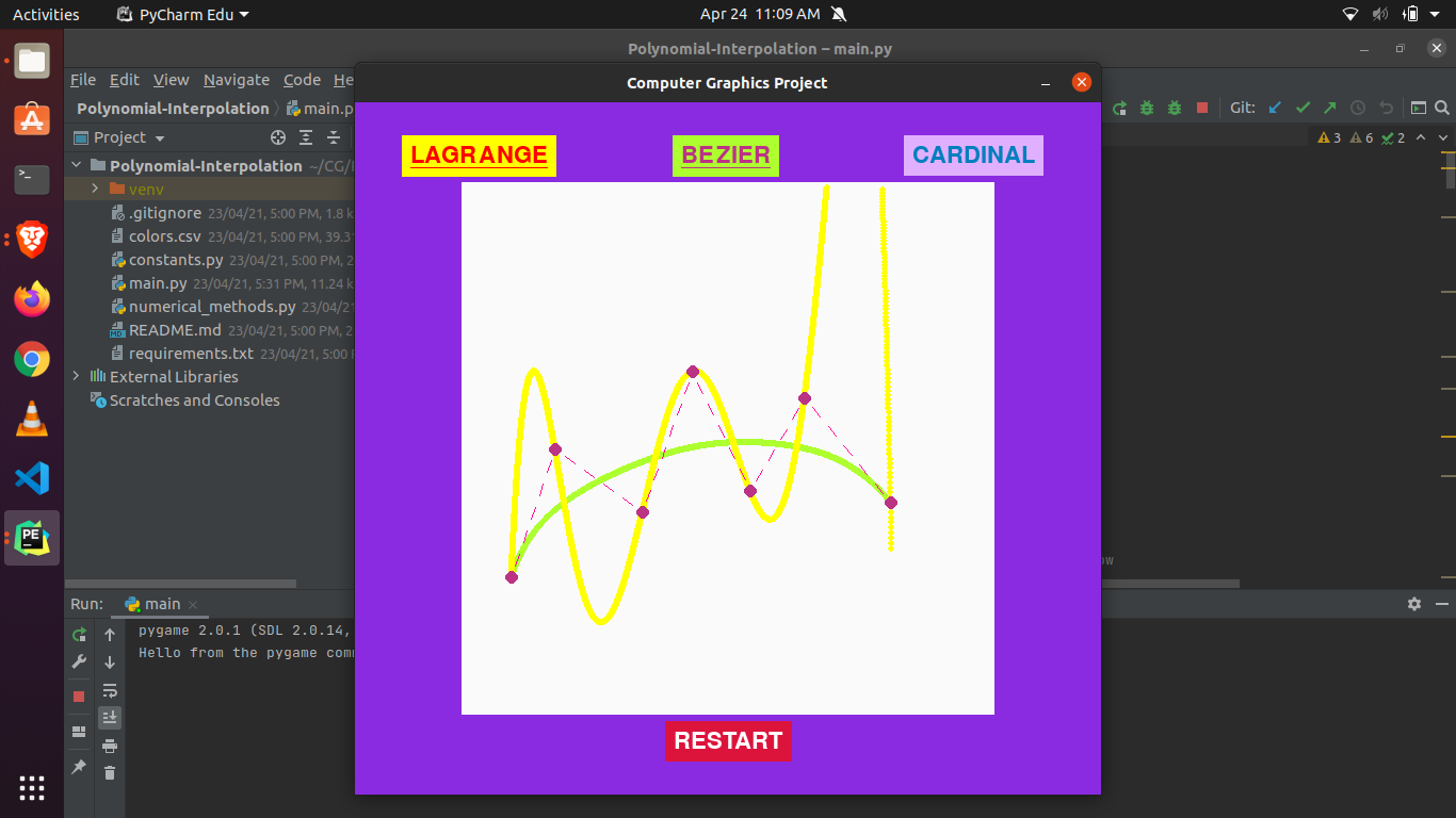 Lagrange & Bezier