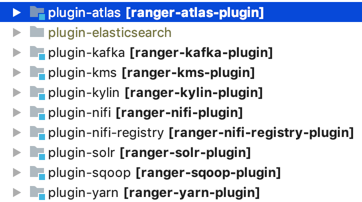 List of plugins