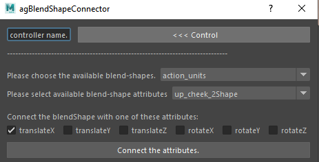 Blend Shape Connector