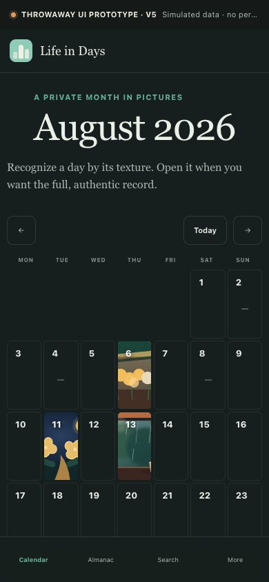 v5 compact Calendar