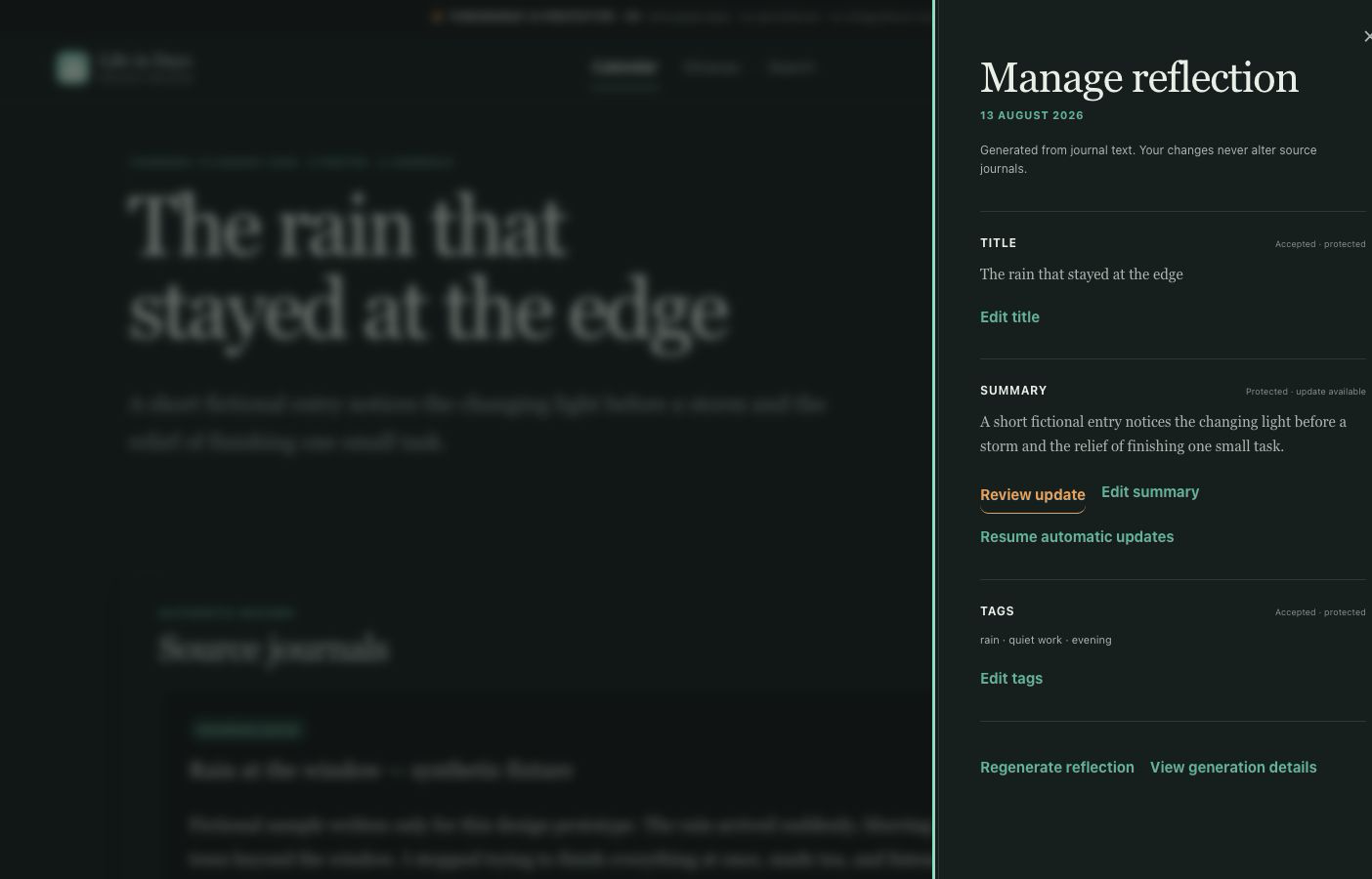 v5 generated-field management
