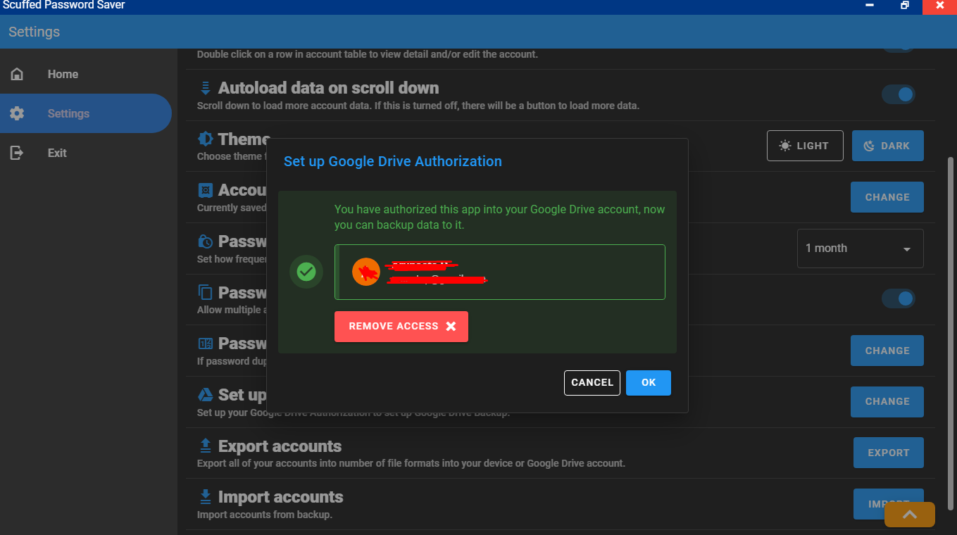 Google authorization