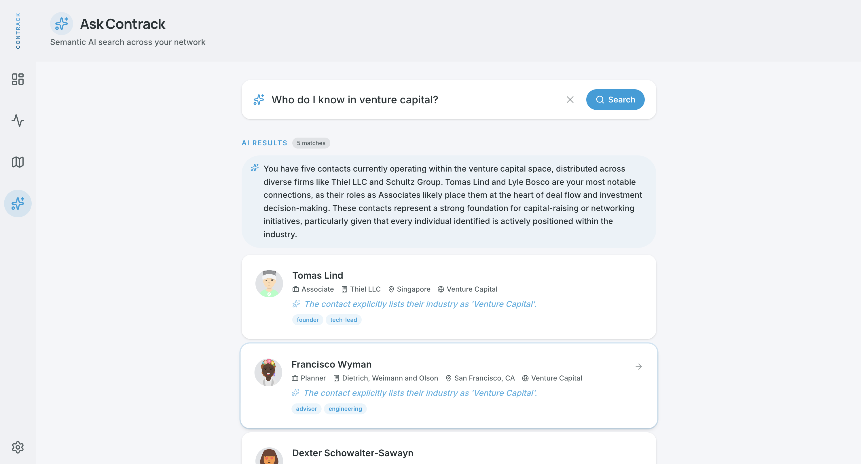 Ask Contrack AI Search