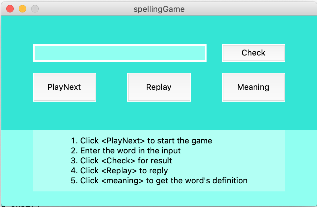 SpellngGame UI