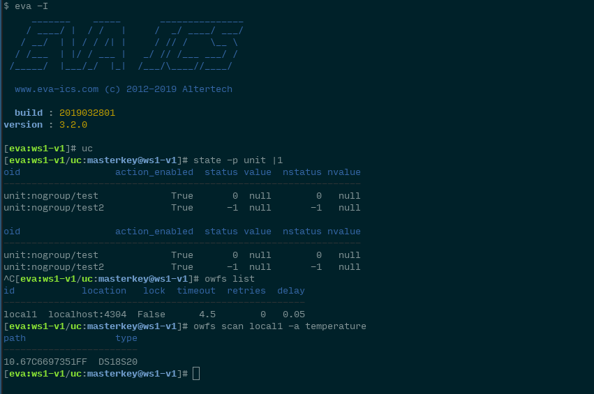 EVA shell - best IoT CLI tool