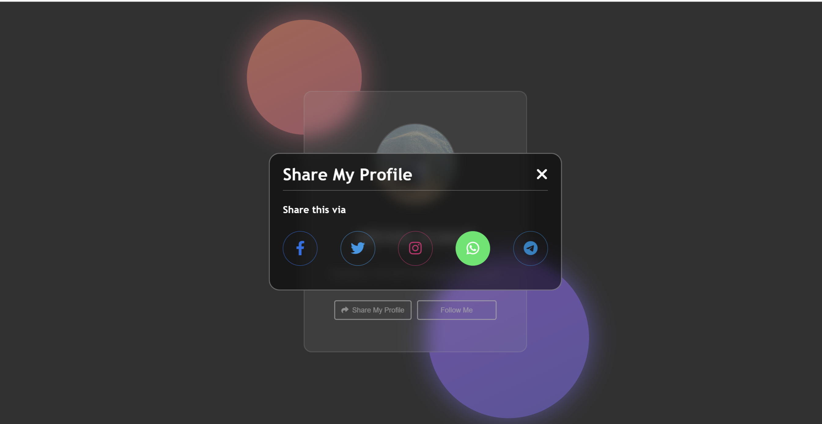 Share Modal App Preview 2