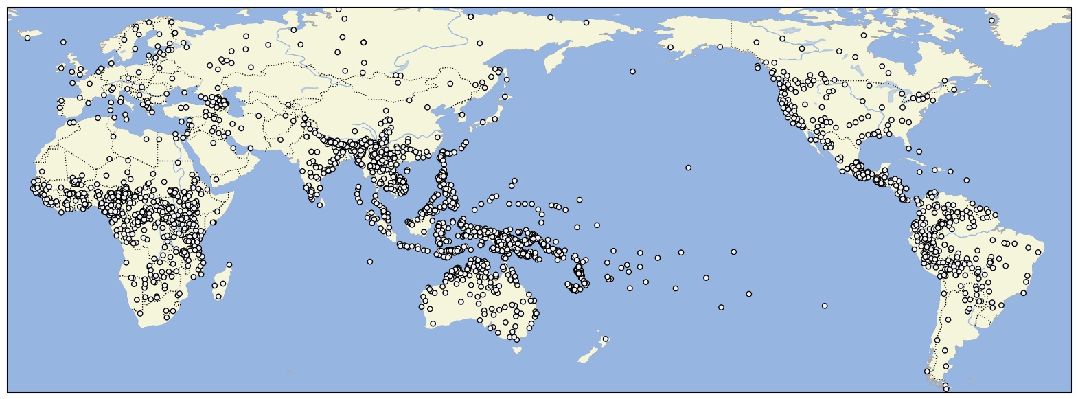 Distribution of classifier languages