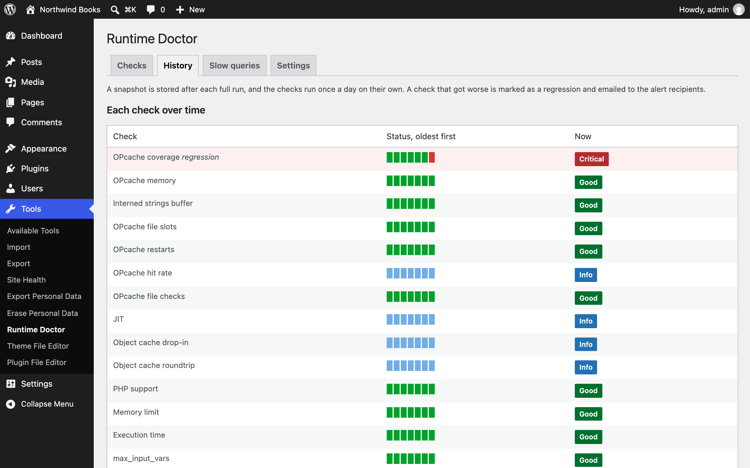 History: the day OPcache stopped caching wp-content