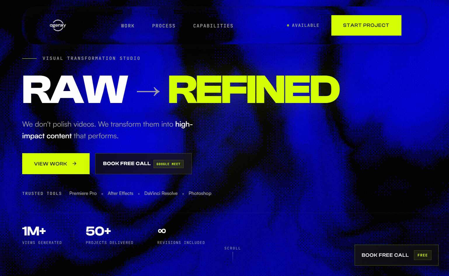AGENXY.MEDIA website preview