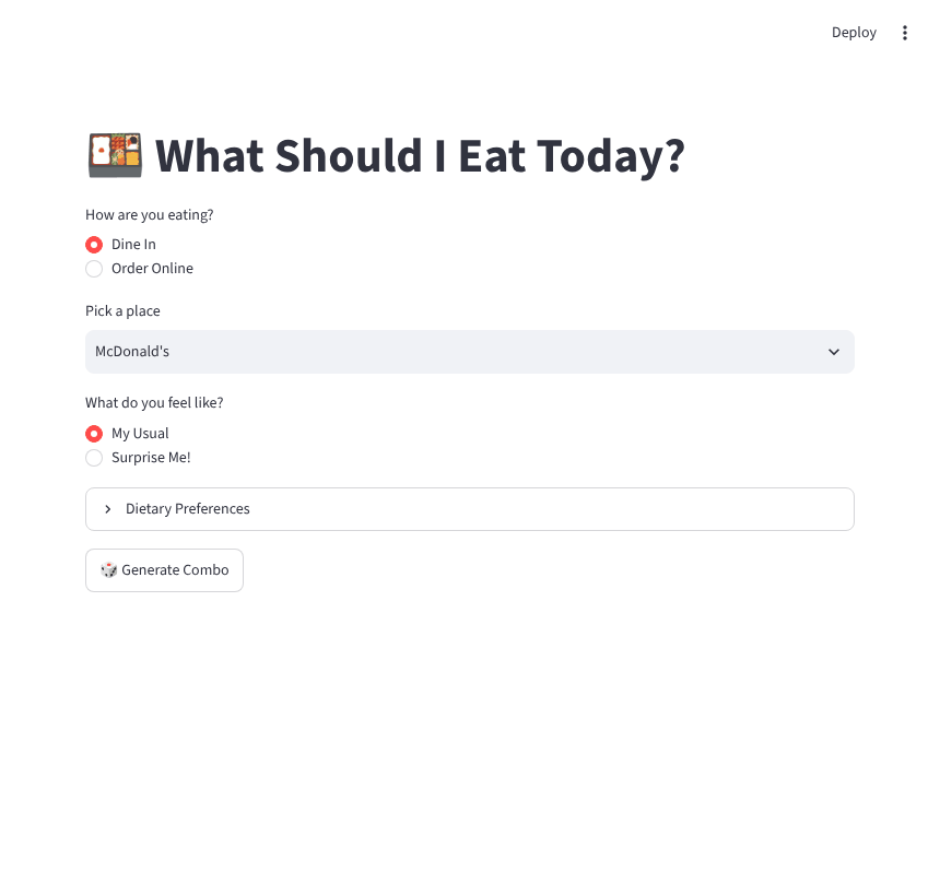 One Click Crave demo