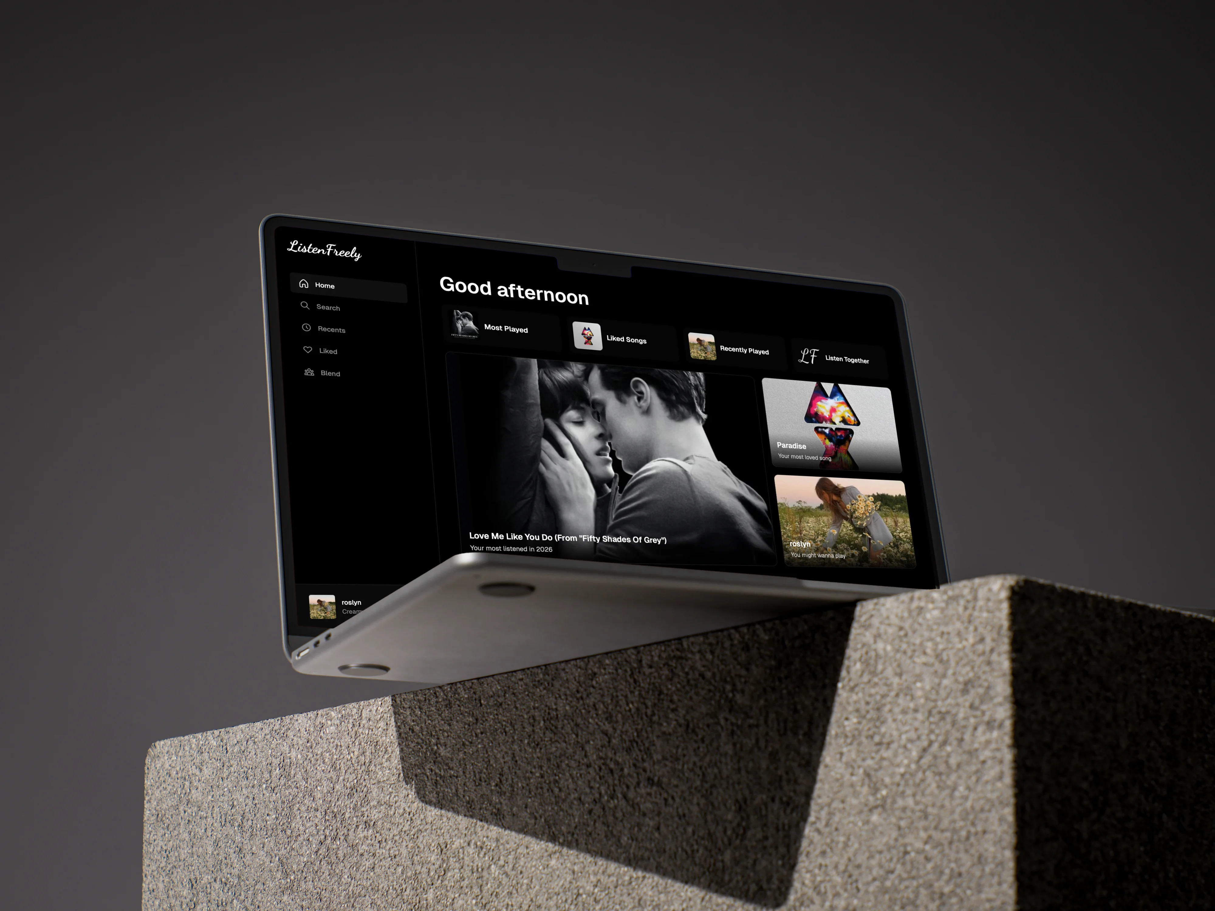 Listenfreely desktop