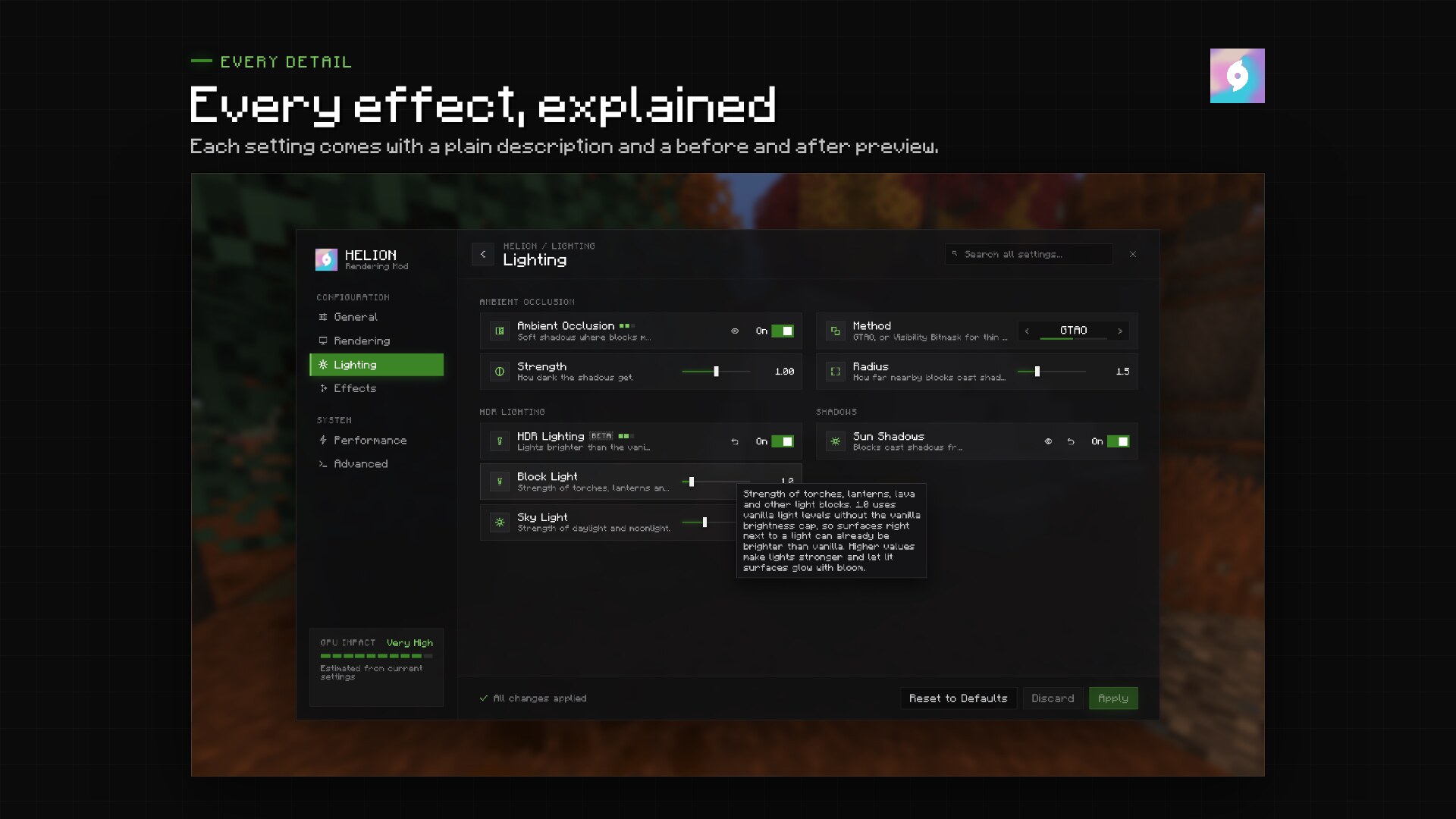 Every effect, explained