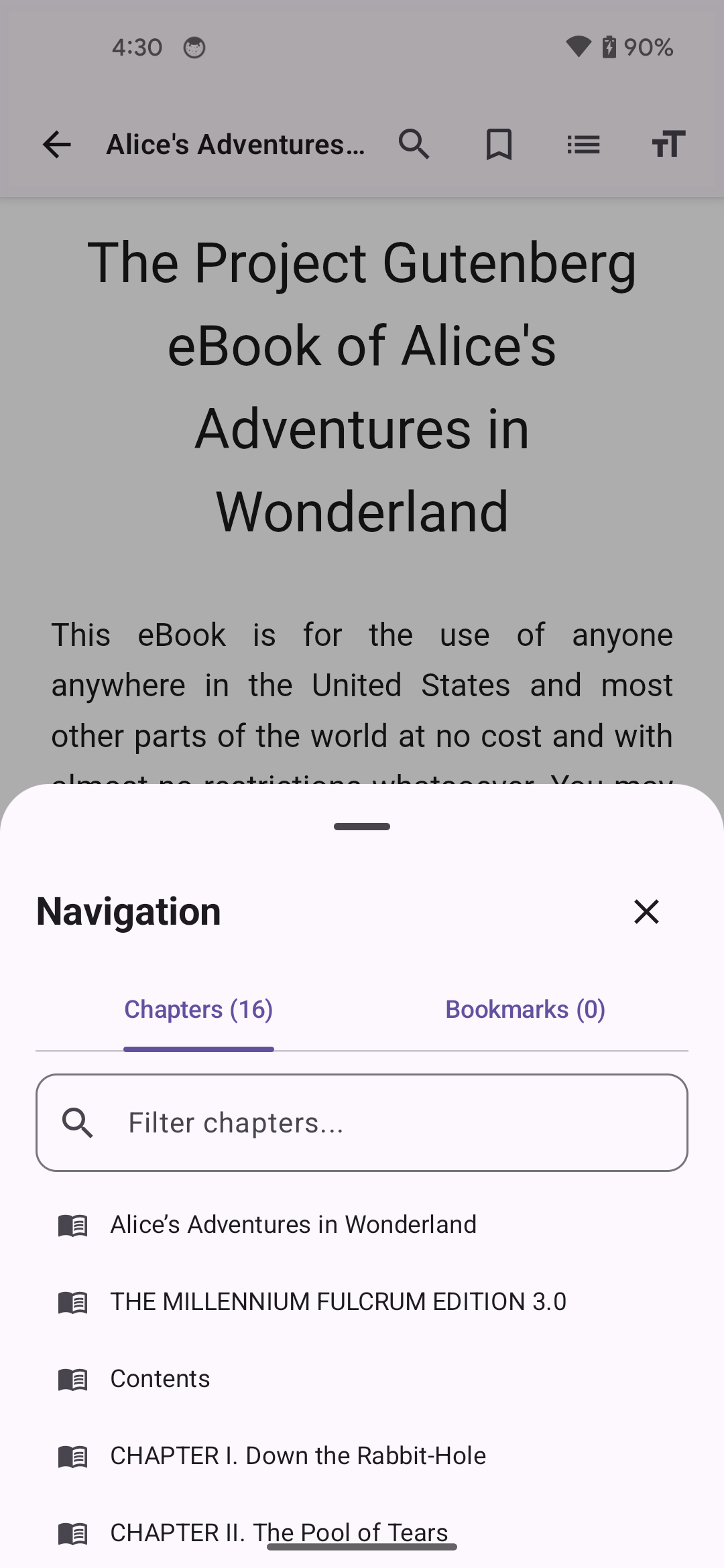 TOC Navigation