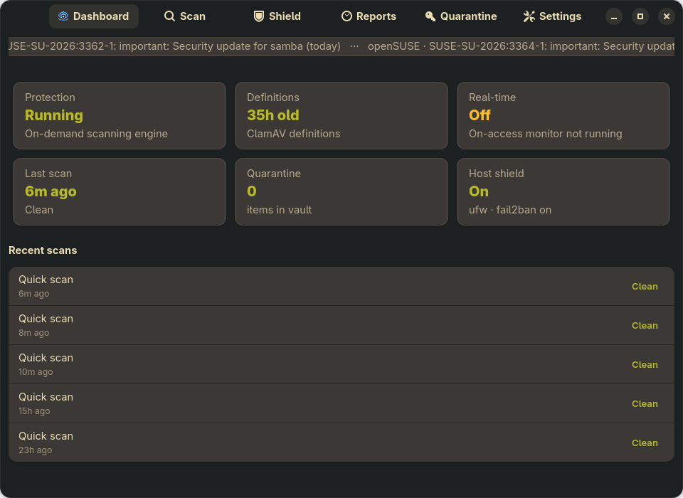 oysterAV Dashboard
