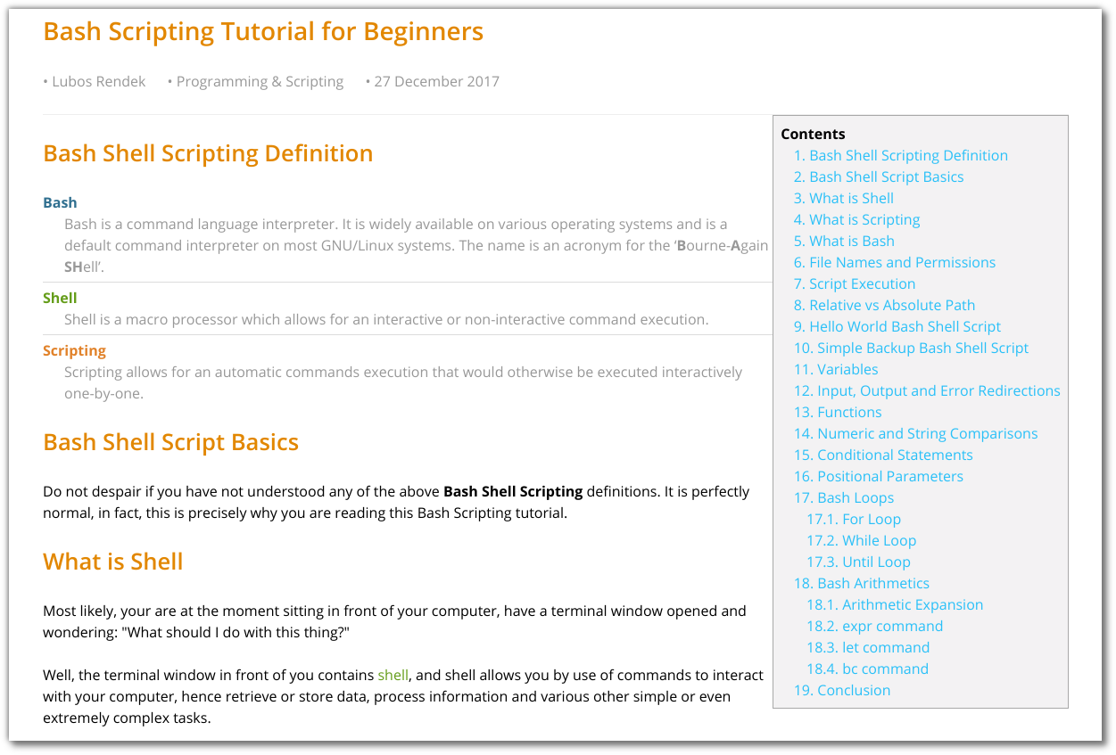 Tutorial de Bash Shell Script